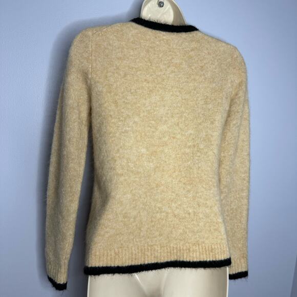 Alexa Chung X Madewell Ruby Cardigan Mohair Wool Blend Cream Casual Wardrobe XS - Picture 6 of 9